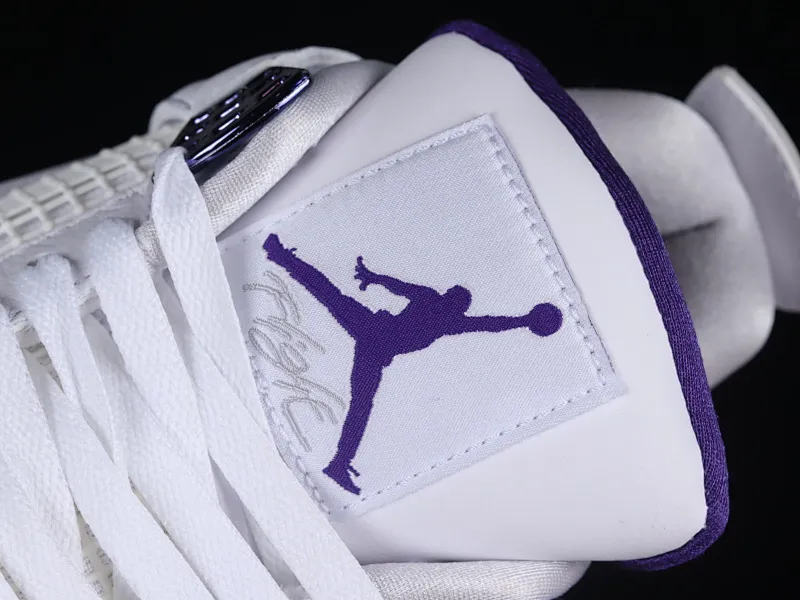 All categories Air Jordan Jordan series basketball shoes Air Jordan 4 OG version Air Jordan 4 "Court Purple" AJ4 Joe 4 white and purple full head layer CT8527-115